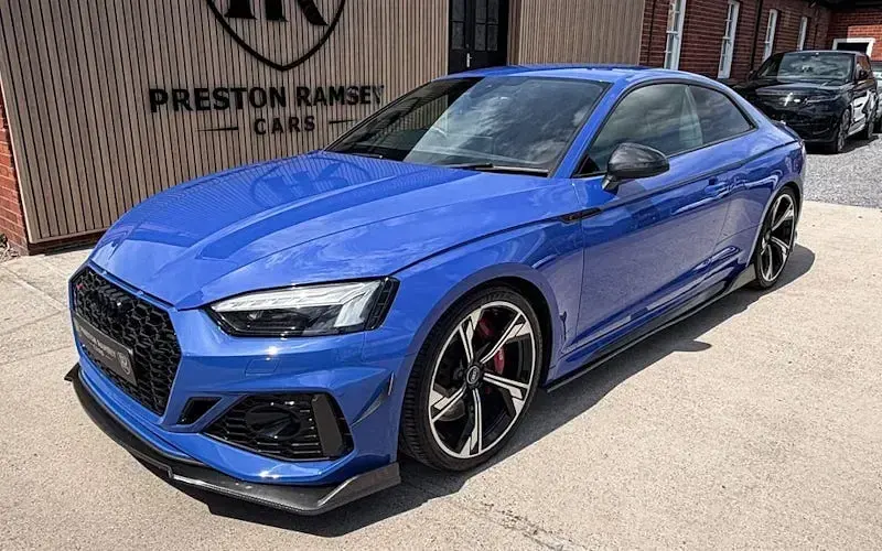 Used Audi RS5 Comfort 450 HP (330 kW) 2021 Blue Coupe