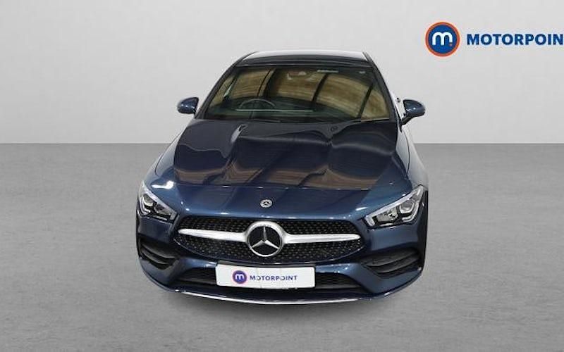 Used Mercedes CLA180 AMG line 136 HP (100 kW) 2022 Blue Sedan