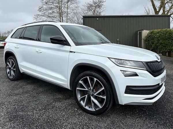 Used Skoda Kodiaq SportLine 190 HP (139 kW) 2018 White SUV