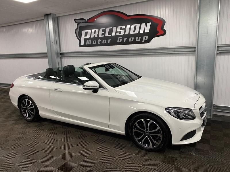Used Mercedes C220 Premium Plus 170 HP (125 kW) 2017 White Cabriolet