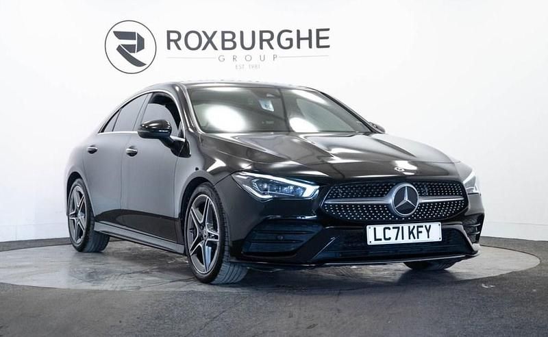 Black Used 2021 Mercedes CLA180 AMG line Sedan | £19,950 (Fair price) - Image 1/4