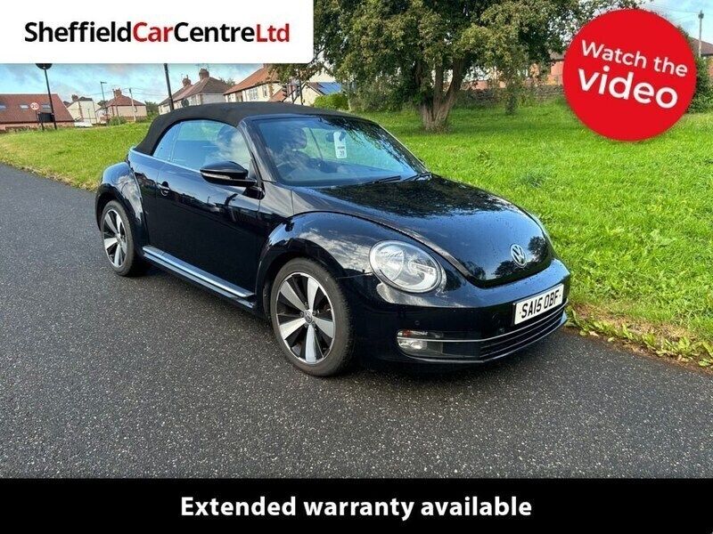Black Used 2015 VW Beetle Sport Cabriolet | £8,995 (Good price) - Image 1/3
