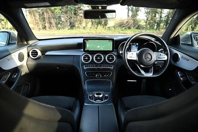 Used Mercedes C300 AMG line 258 HP (189 kW) 2021 Silver Coupe