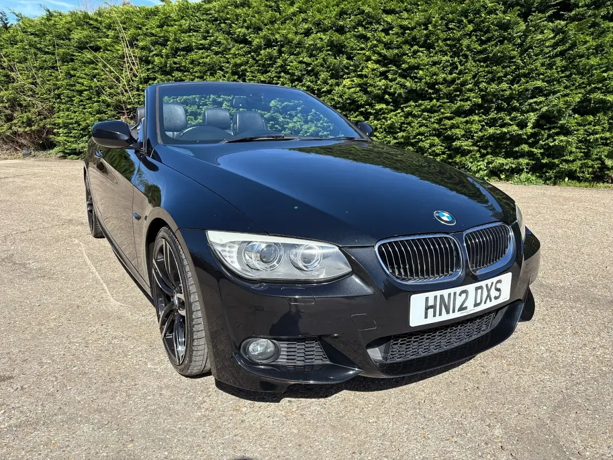 Used BMW 320 Cabriolet Sport Line 184 HP (135 kW) 2012 Black Cabriolet