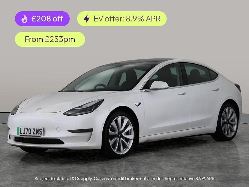 White Used 2020 Tesla Model 3 Long Range AWD Sedan | £14,796 (Fair price) - Image 1/3