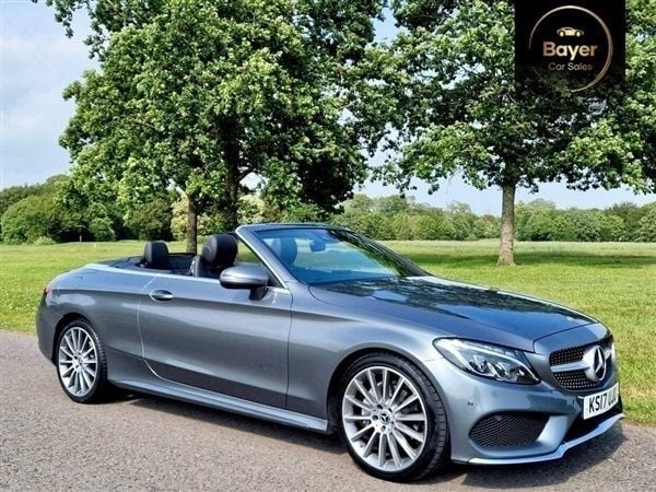 Grey Used 2017 Mercedes C220 AMG line Cabriolet | £15,785 (Good price) - Image 1/1