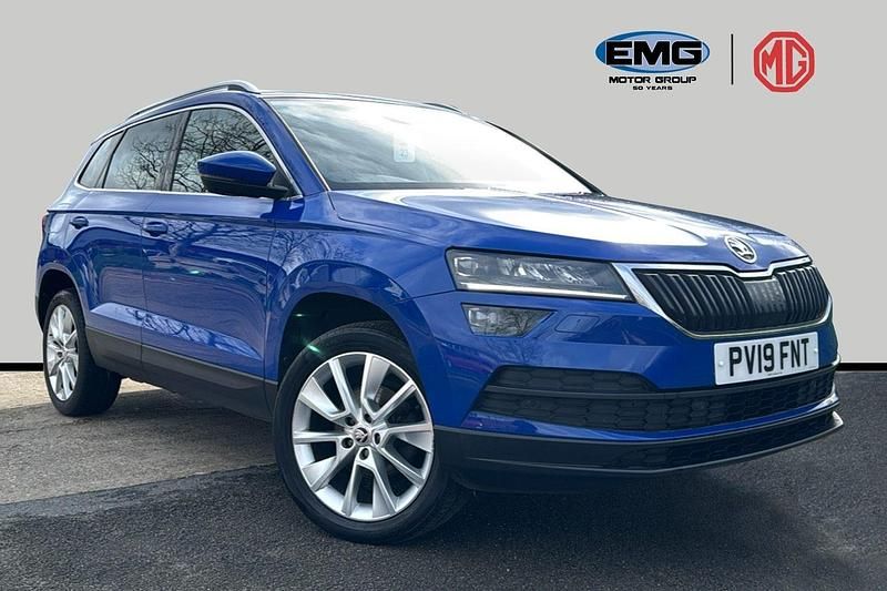 Used Skoda Karoq SE L 115 HP (84 kW) 2019 Blue SUV