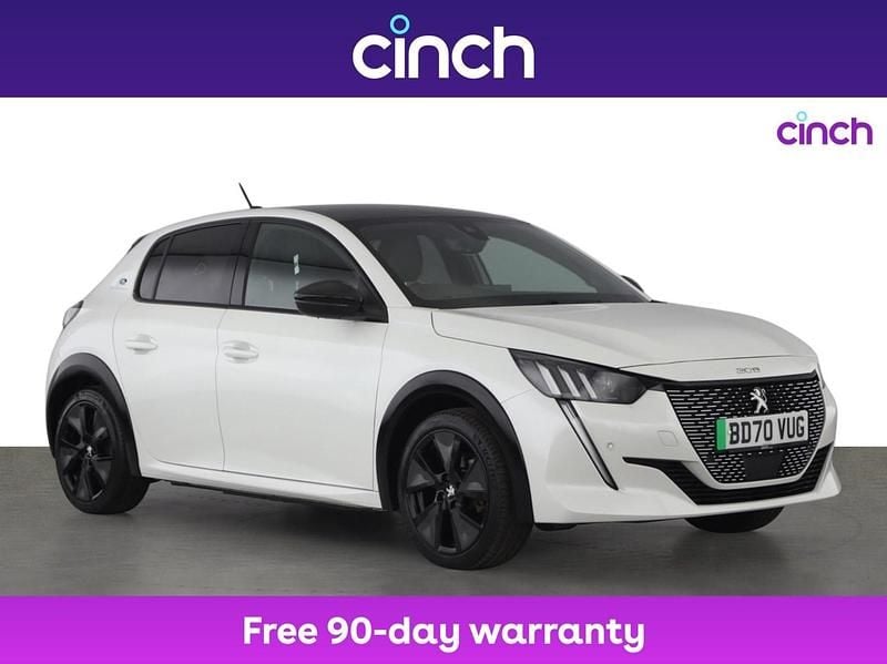 White Used 2020 Peugeot e-208 GT-line Hatchback | £11,319 (A bit pricey) - Image 1/3