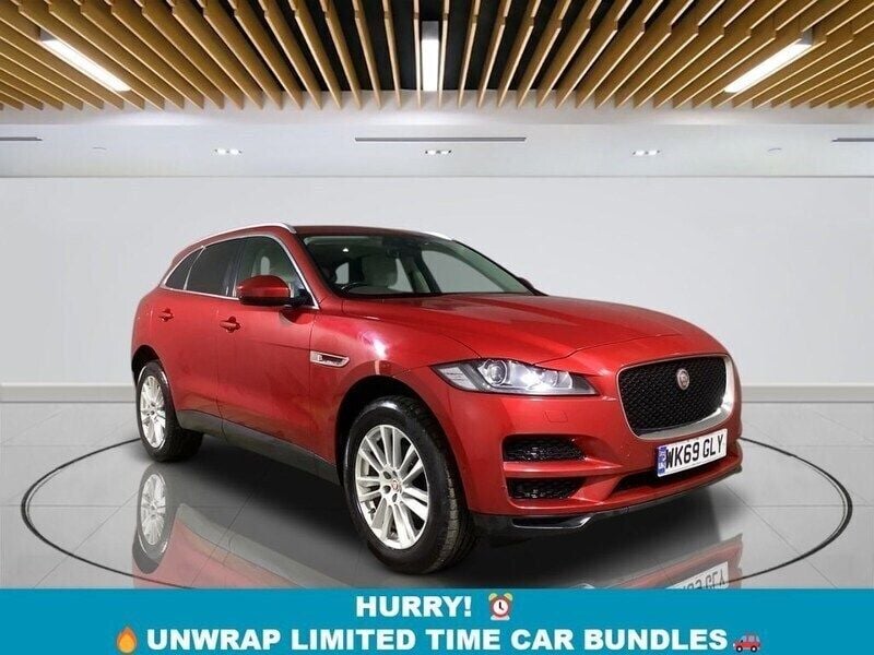 Red Used 2019 Jaguar F-Pace Portfolio SUV | £16,099 (Fair price) - Image 1/3