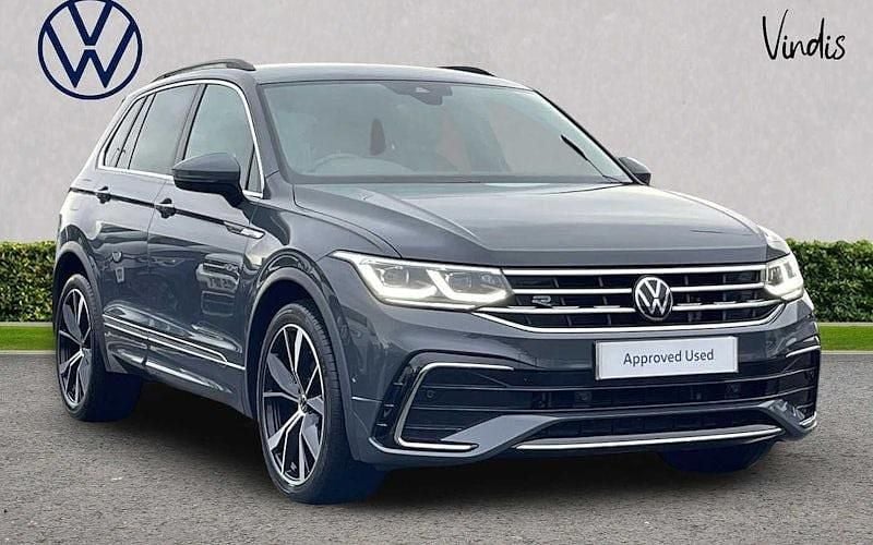 Grey Used 2023 VW Tiguan R-line Edition SUV | £26,447 (Fair price) - Image 1/4