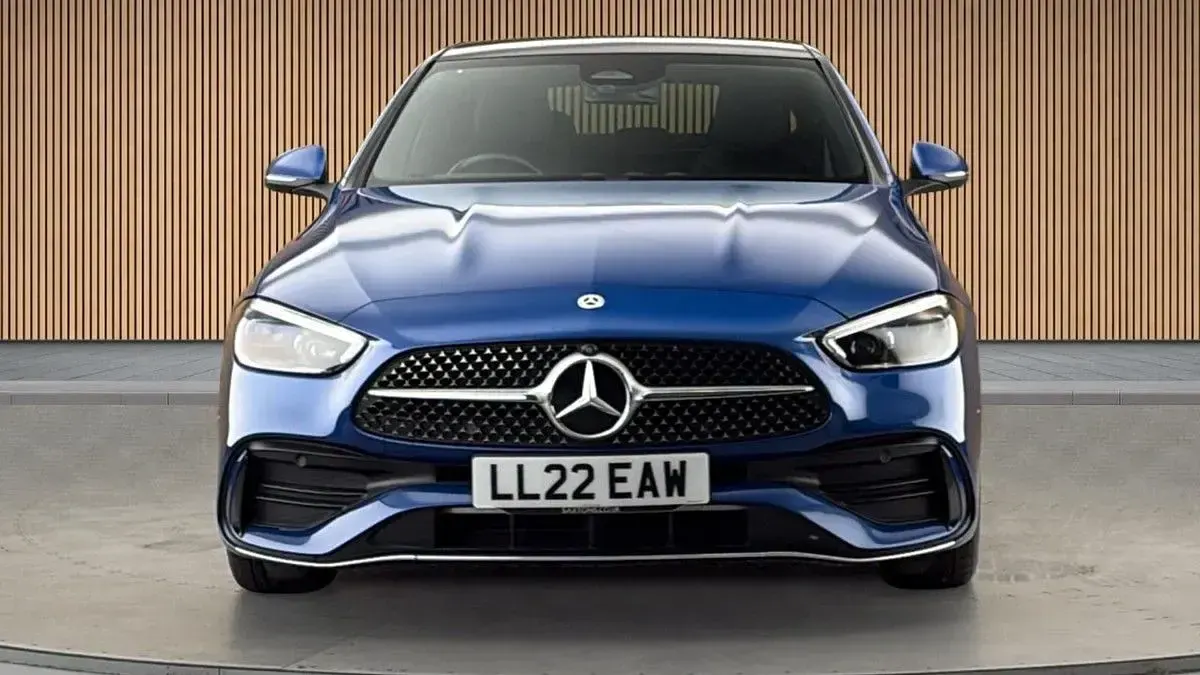 Used Mercedes C300e AMG line 2022 Spectral blue Sedan