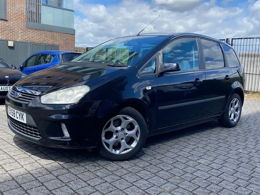 Käytetty Ford C-MAX Zetec 145 HP (106 kW) 2008 Musta Tila-auto