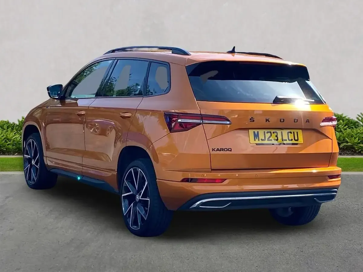 Used Skoda Karoq SportLine 150 HP (110 kW) 2023 Orange SUV