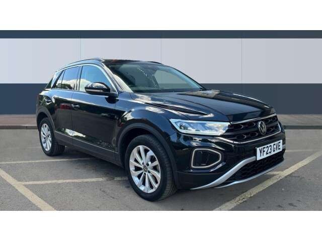 Black Used 2023 VW T-Roc Life SUV | £21,827 (Fair price) - Image 1/4