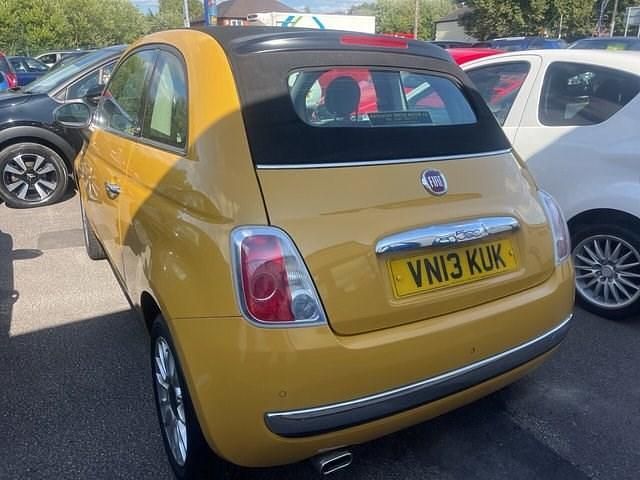 Used Fiat 500C Lounge 69 HP (50 kW) 2013 Yellow Cabriolet