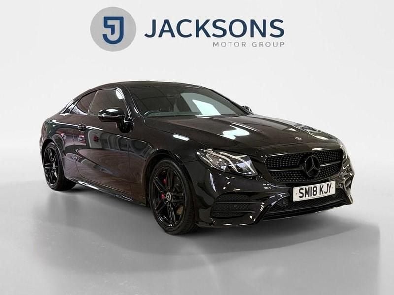 Used Mercedes E220 AMG line 194 HP (142 kW) 2018 Black Coupe