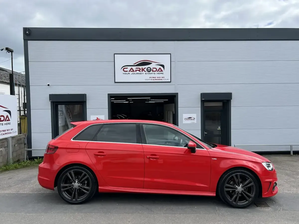 Used Audi A3 S-Line 2014 Red Hatchback