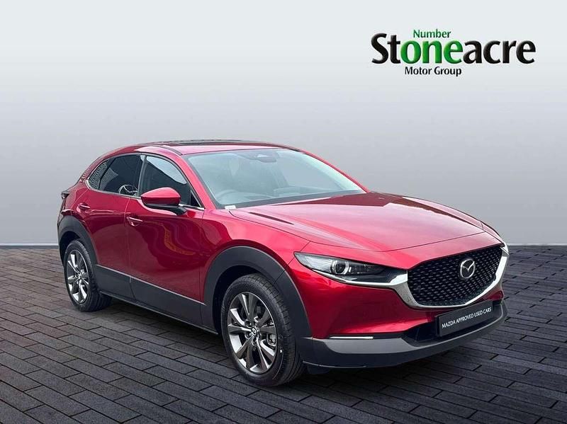 Red New 2025 Mazda CX-30 Exclusive-Line SUV | £26,495 (A bit pricey) - Image 1/4