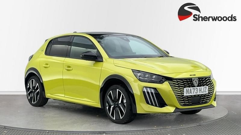 Used Peugeot e-208 GTi 114 kW (156 HP) 2024 Yellow Hatchback