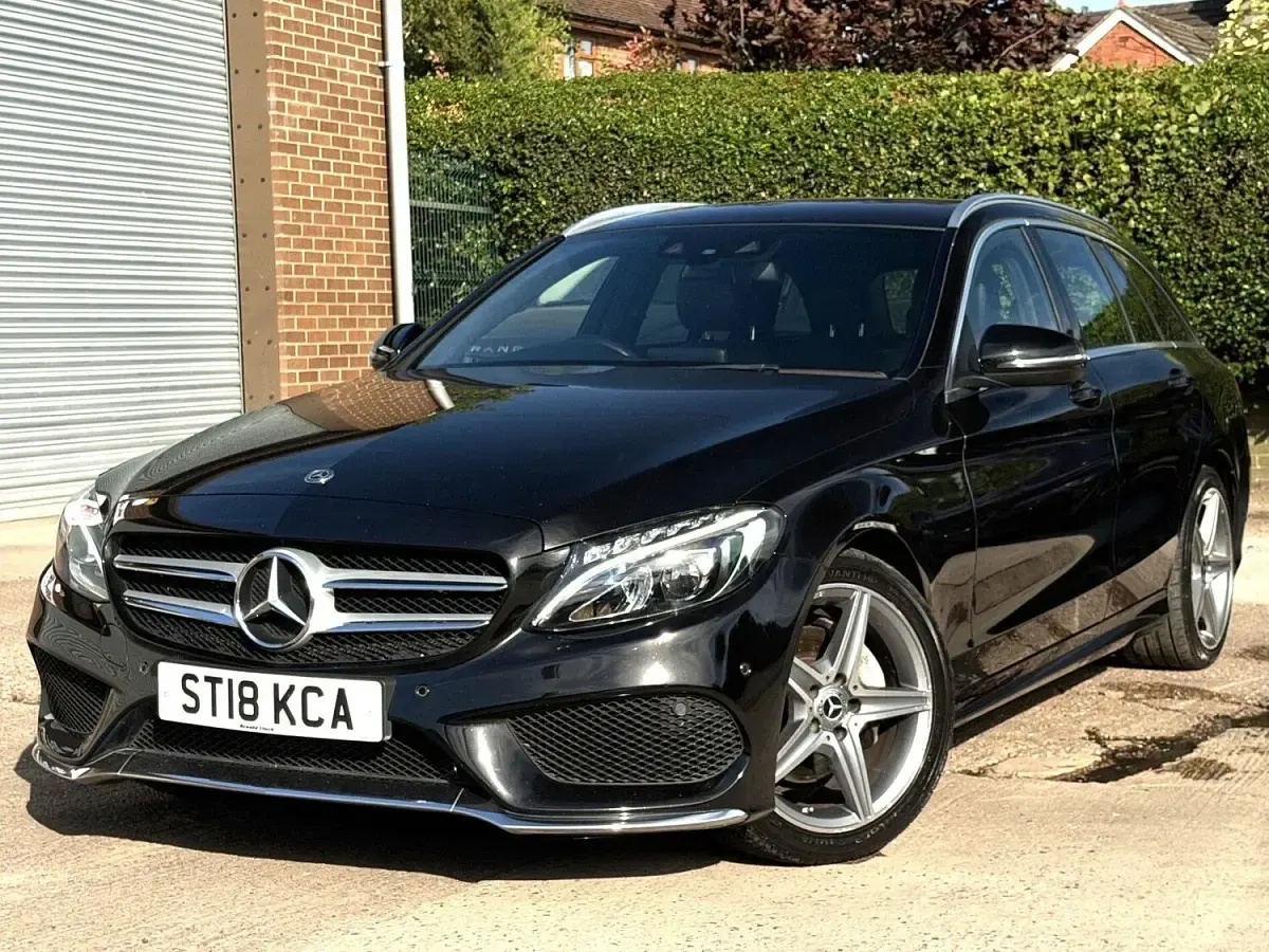 Used Mercedes C220 AMG line 2018 Black Estate