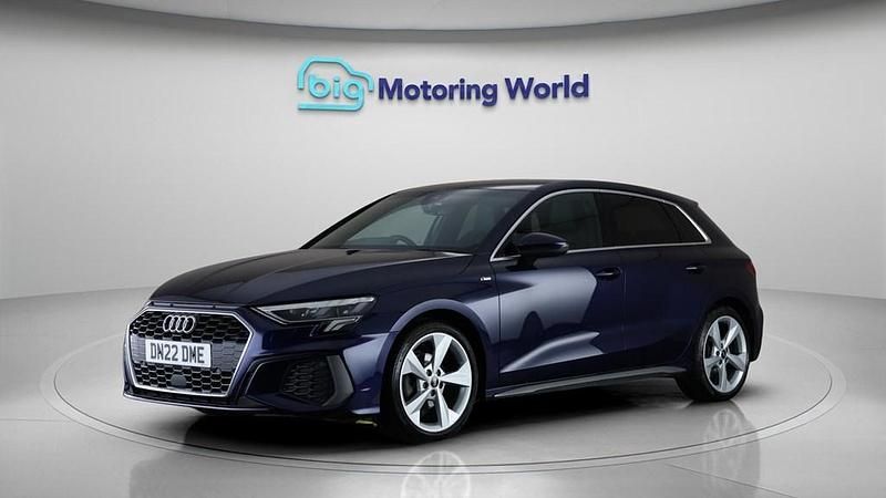 Used Audi A3 Sportback S-Line 150 HP (110 kW) 2022 Blue Hatchback