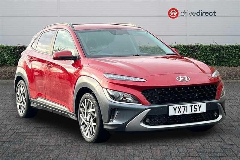 Red Used 2021 Hyundai Kona Premium SUV | £15,000 (Fair price) - Image 1/4