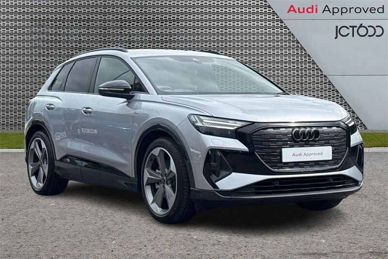 Silver Used 2025 Audi Q4 e-tron Black Edition SUV | £40,788 (A bit pricey) - Image 1/4