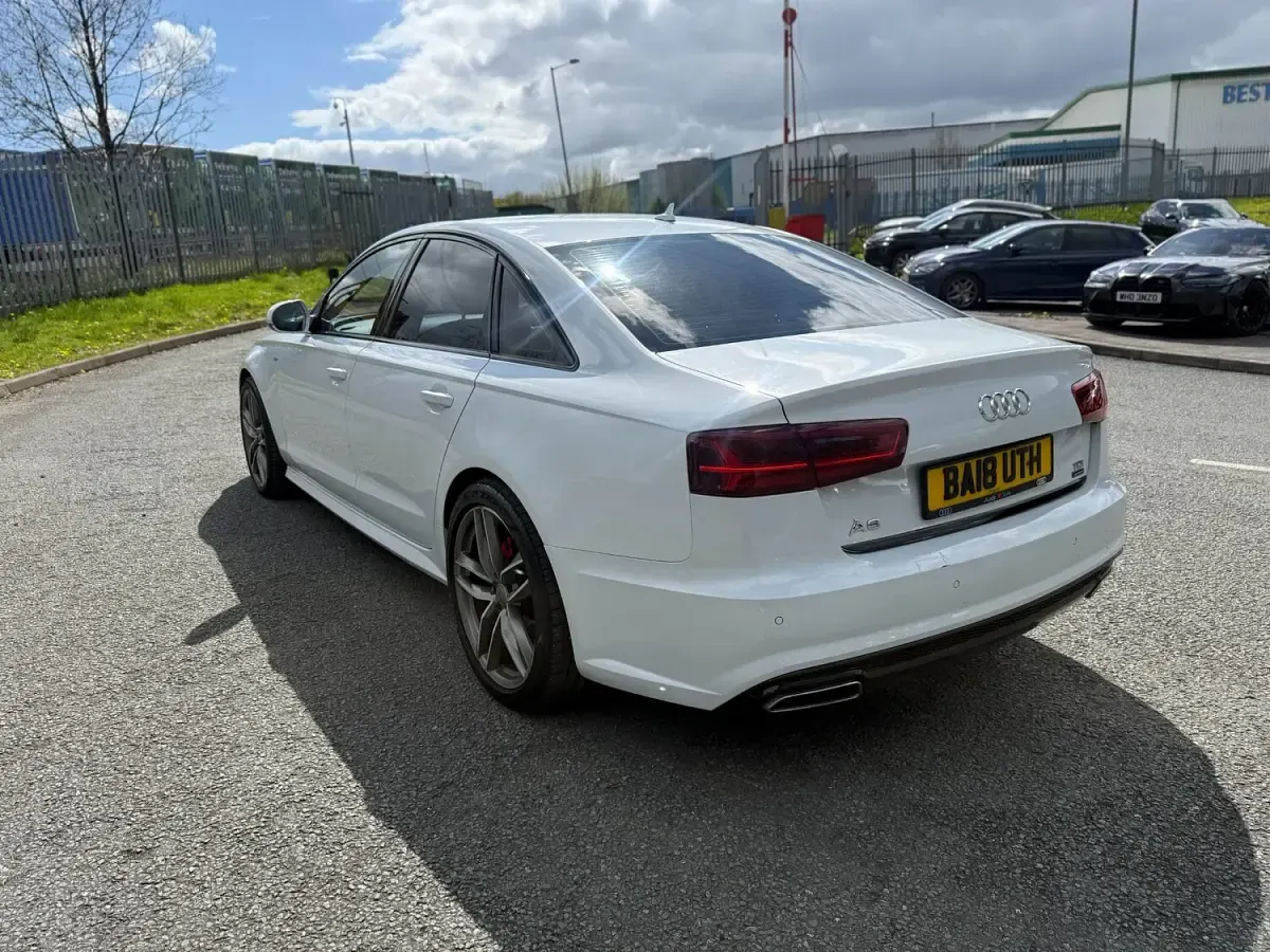 Używany Audi A6 S-Line 190 KM (139 kW) 2018 Biały Sedan/Limuzyna