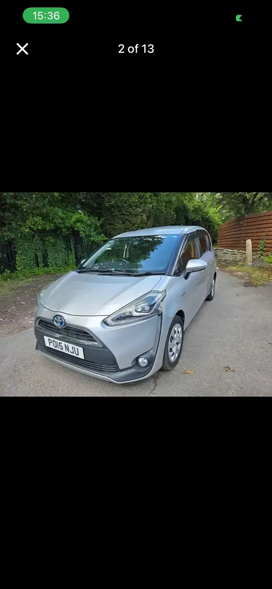 Used Toyota Sienta 116 HP (85 kW) 2026 Silver MPV