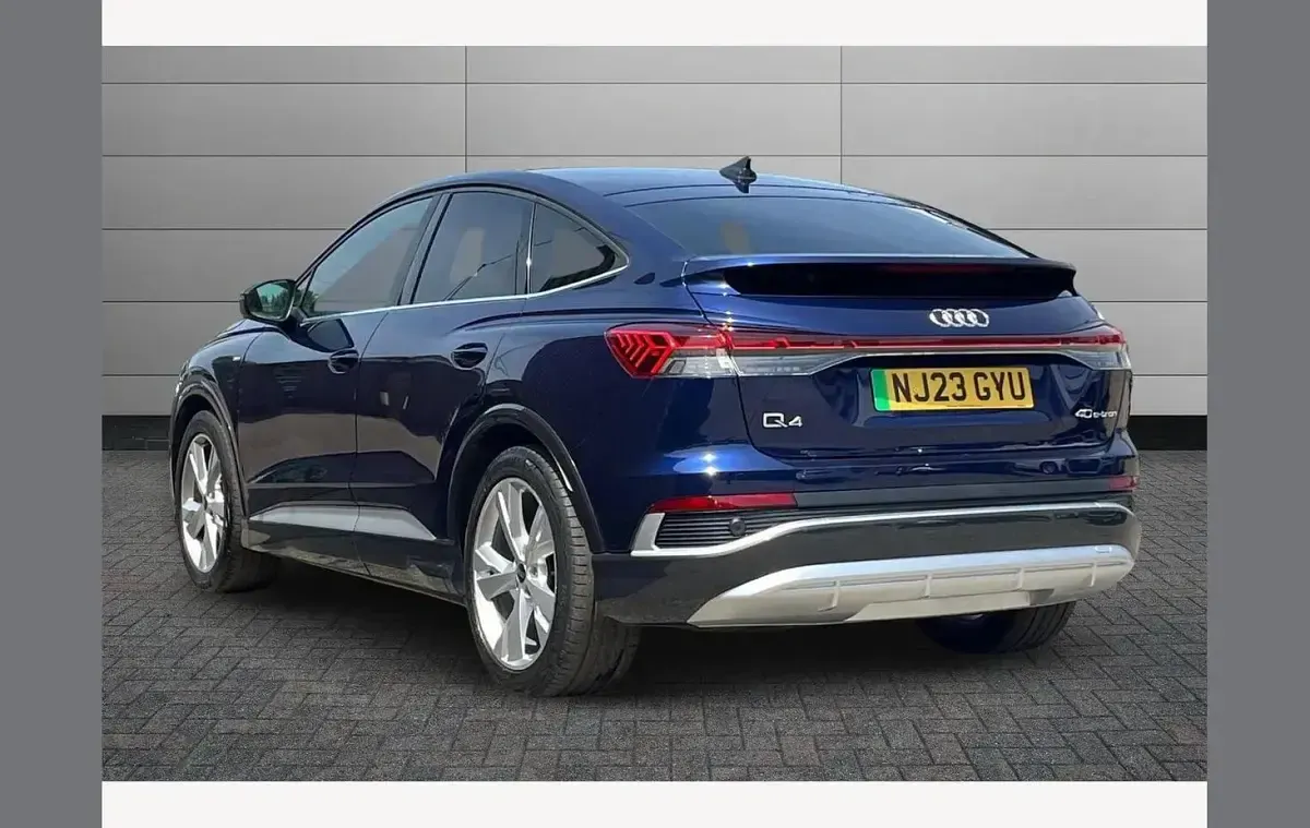 Used Audi Q4 e-tron S-Line 150 kW (204 HP) 2023 Blue SUV