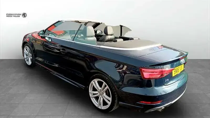 Used Audi A3 Cabriolet S-Line 110 HP (80 kW) 2018 Blue Cabriolet