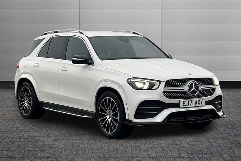 Diamond white bright Used 2021 Mercedes GLE350 AMG Line Premium Estate | £34,659 (A bit pricey) - Image 1/4