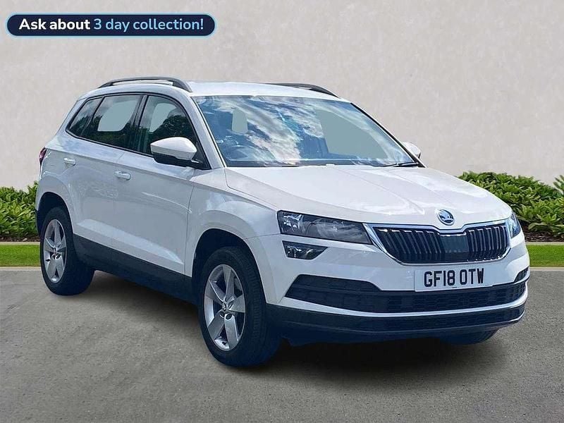 White Used 2018 Skoda Karoq SE SUV | £12,390 (Good price) - Image 1/4