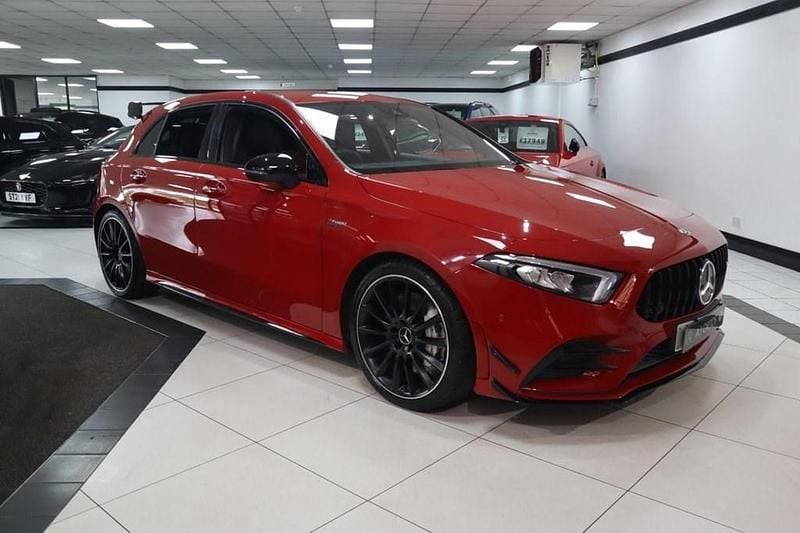 Red Used 2019 Mercedes A35 AMG Premium Hatchback | £24,449 (A bit pricey) - Image 1/4