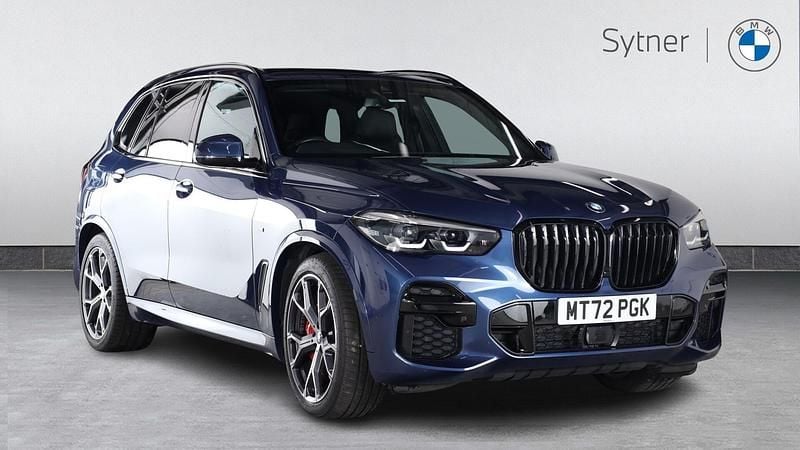 Blue Used 2022 BMW X5 M Sport SUV | £48,250 (Fair price) - Image 1/4