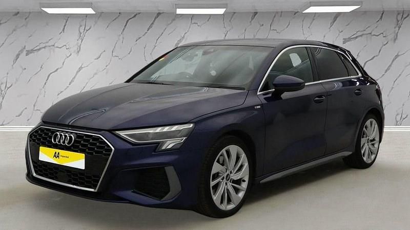 Used Audi A3 Sportback S-Line 110 HP (80 kW) 2020 Blue Hatchback