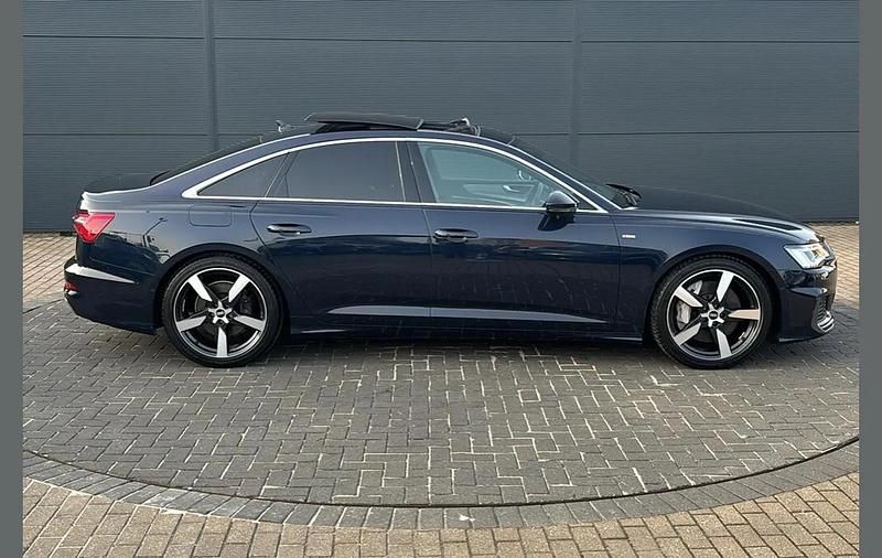 Used Audi A6 S-Line 295 HP (216 kW) 2021 Blue Sedan