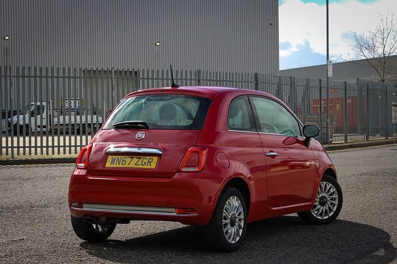 Used Fiat 500 Lounge 69 HP (50 kW) 2017 Red Hatchback