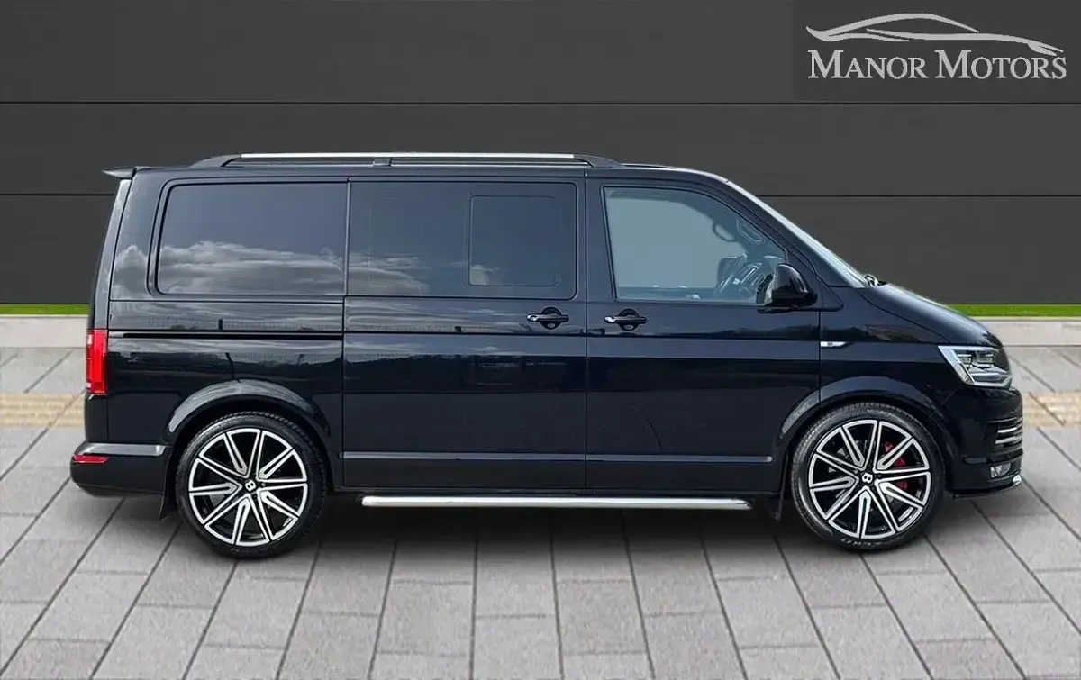 Used VW T6 Highline 201 HP (147 kW) 2017 Black Van