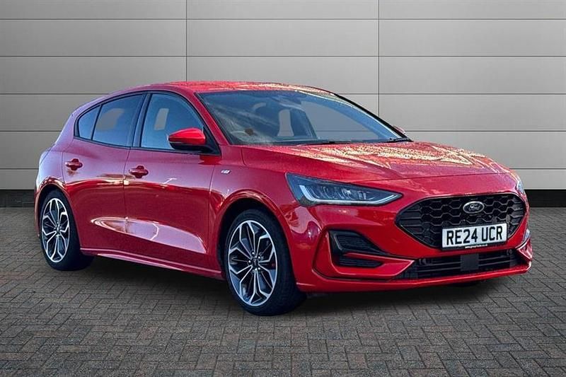 Red Used 2024 Ford Focus ST-Line X Hatchback | £19,390 (Fair price) - Image 1/4