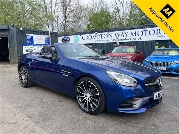 Blue Used 2016 Mercedes SLC200 AMG line Cabriolet | £15,495 (Fair price) - Image 1/1