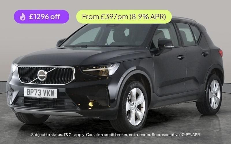 Black Used 2024 Volvo XC40 Core SUV | £25,311 (Good price) - Image 1/3