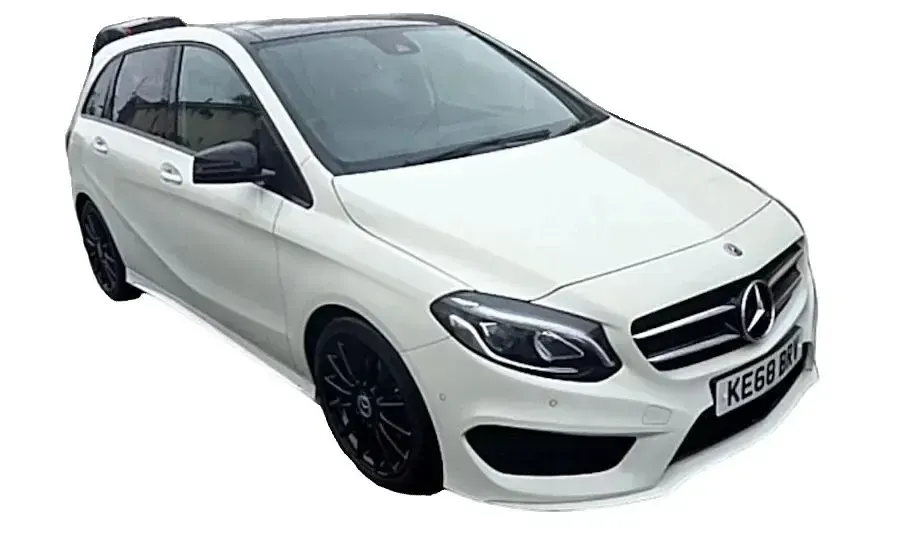 Used Mercedes B180 AMG Line Premium Plus 109 HP (80 kW) 2018 White Hatchback