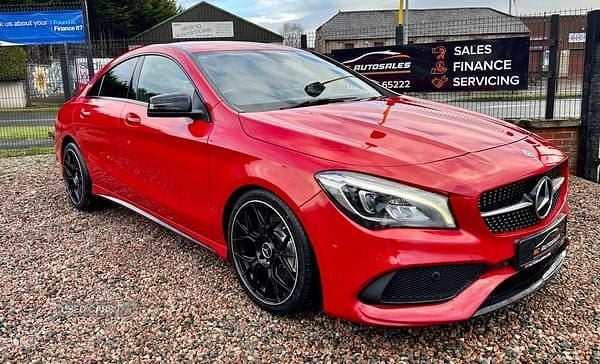 Used Mercedes CLA220 AMG line 177 HP (130 kW) 2017 Red Sedan