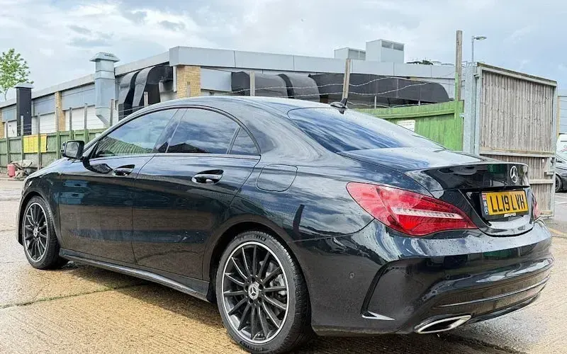 Used Mercedes CLA200 AMG line 156 HP (114 kW) 2019 Black Sedan