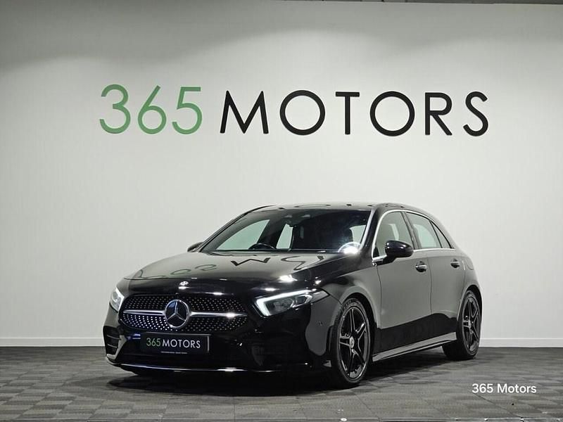 Used Mercedes A250 AMG line 224 HP (164 kW) 2018 Black Hatchback