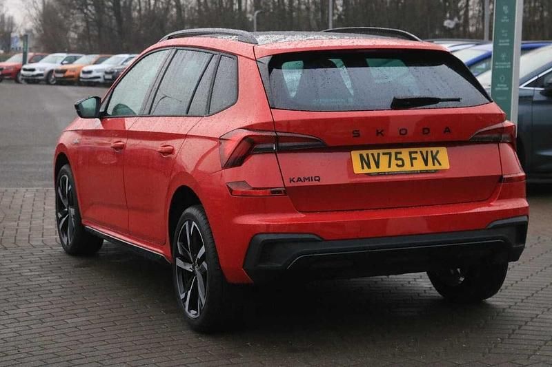 New Skoda Kamiq Monte Carlo 85 HP (62 kW) 2025 Velvet red metallic SUV