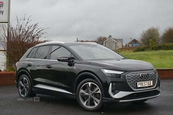 Used Audi Q4 e-tron S-Line 150 kW (204 HP) 2022 Black SUV