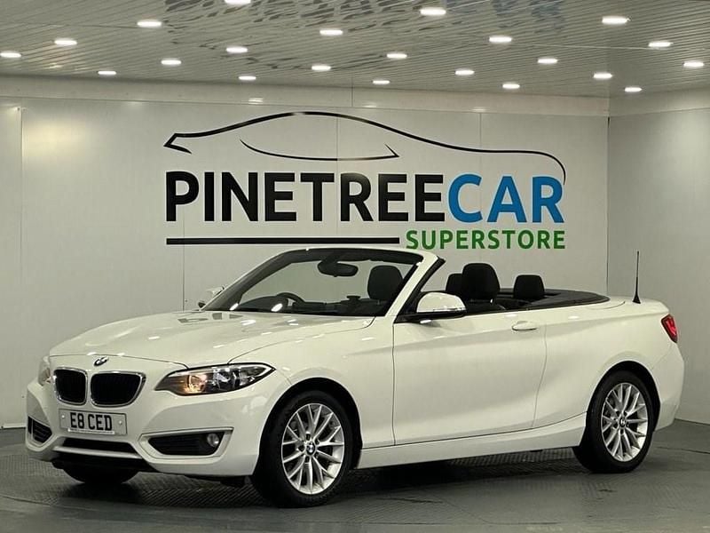 Used BMW 218 Impressive 136 HP (100 kW) 2015 White Cabriolet