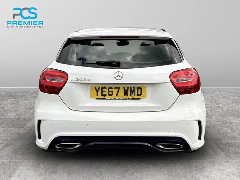 Used Mercedes A200 AMG line 2018 White Hatchback